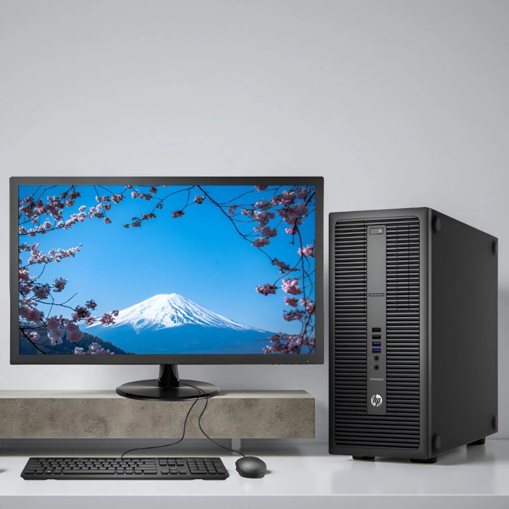 Certified Refurbished HP EliteDesk 800 G2 Tower – Intel Core i7 6th Gen | 16GB RAM | 512GB SSD | 22″ Monitor Full Set