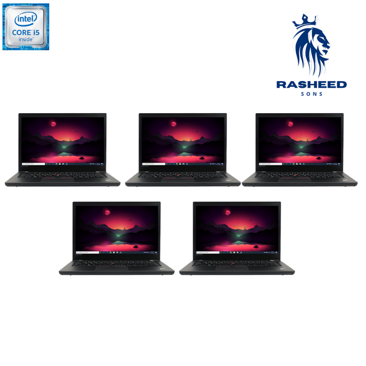 Certified Pre-Owned Lenovo ThinkPad T470 - Intel i5 16GB 256SSD 14" - Pack of 5