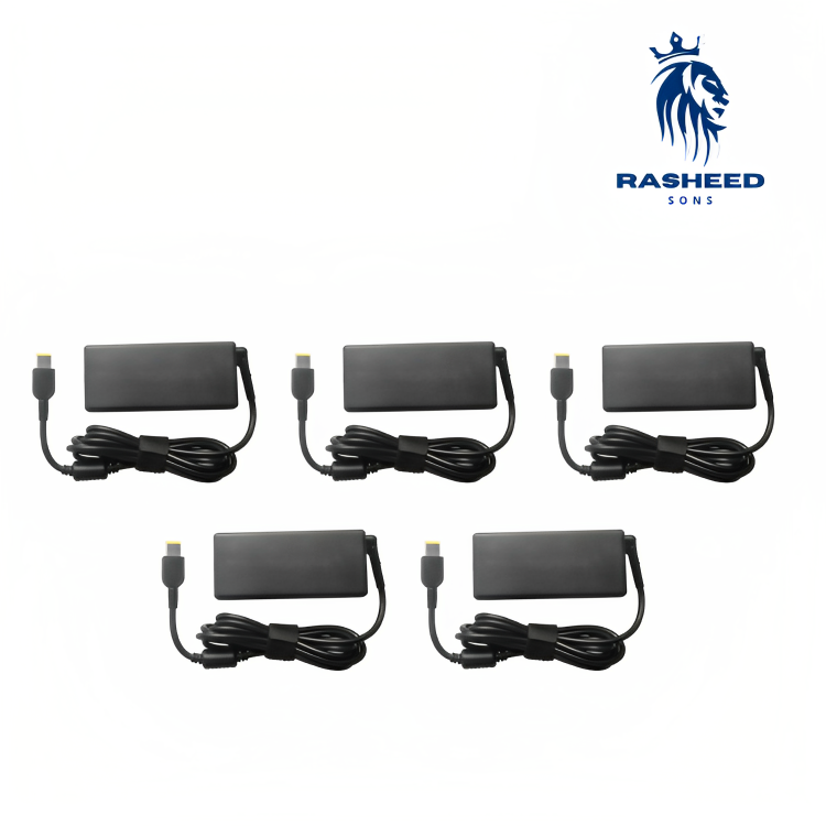 Generic Charger for Lenovo 20V 4.5A - Square Pin - USB - Pack of 5