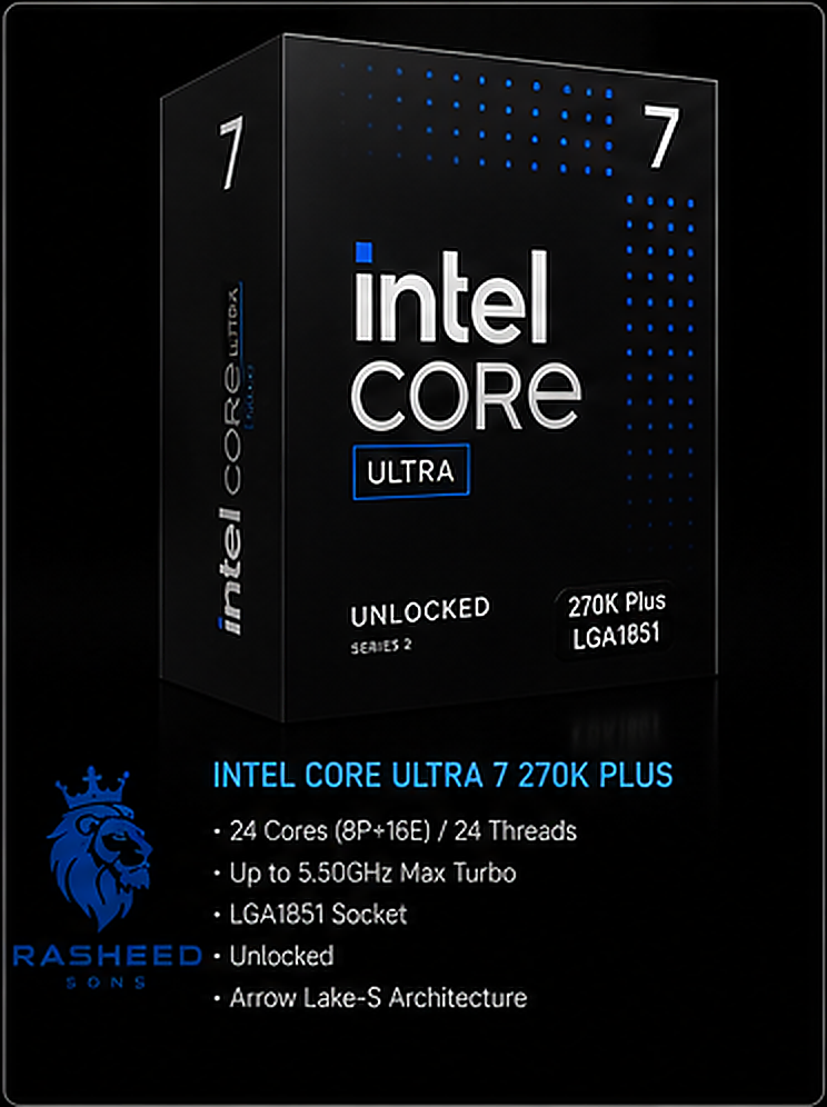Next Gen Enthusiast Line Upgrade Kit (Gaming)Intel Core Ultra 7 270K Plus 24-Core,32GB (2x16GB) DDR5,B860-F GAMING,ASUS Prime LC 360 ARGB 360mm