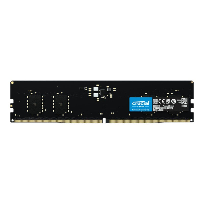 Crucial 8GB DDR5 5600MHz desktop memory (CT8G56C46U5), two fitted for 16GB