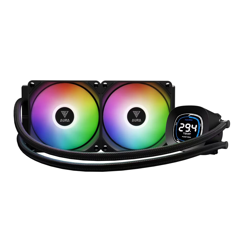 Gamdias AURA GL240 Digital 240mm liquid CPU cooler, black