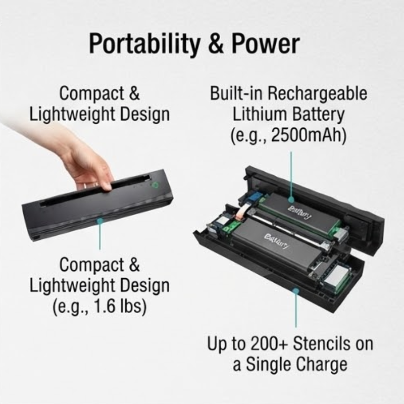 TP80 Portable Wireless Thermal Tattoo Stencil Printer