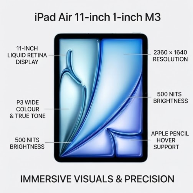 Apple iPad Air 11-inch M3 8GB 512GB Wi-Fi + Cellular Blue Tablet
