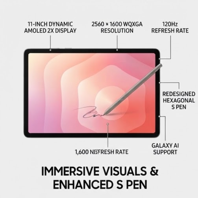 Samsung Galaxy Tab S11 11-inch 5G 12GB 256GB Gray Tablet with S Pen