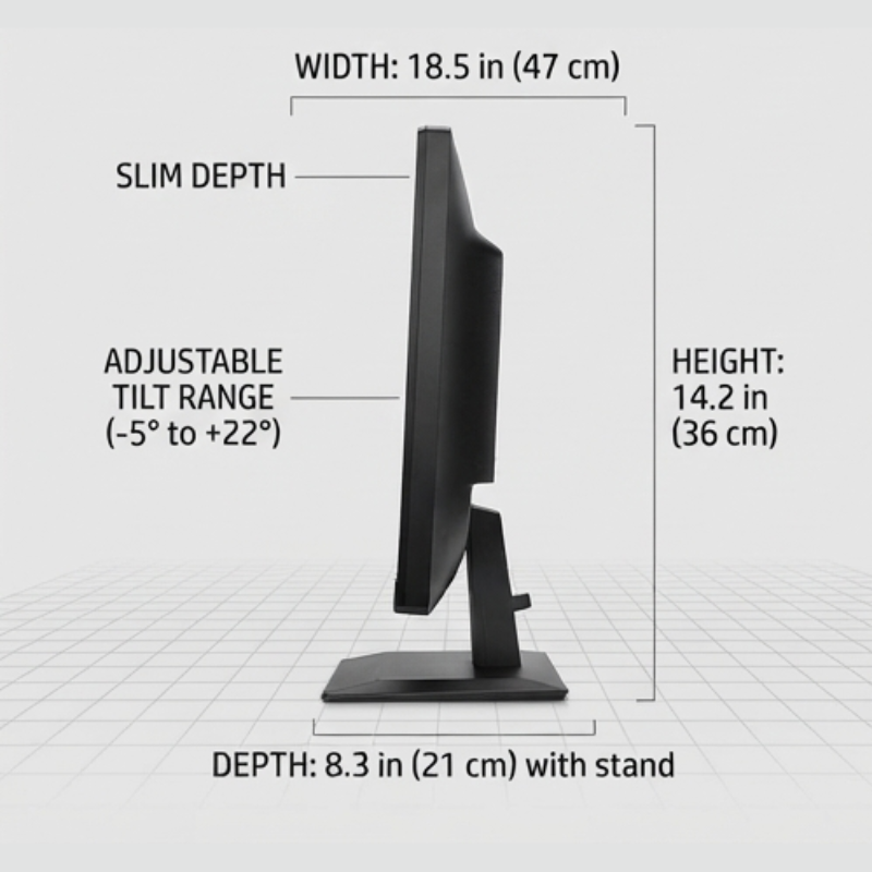 Refurbished HP P204 20-inch LED Monitor