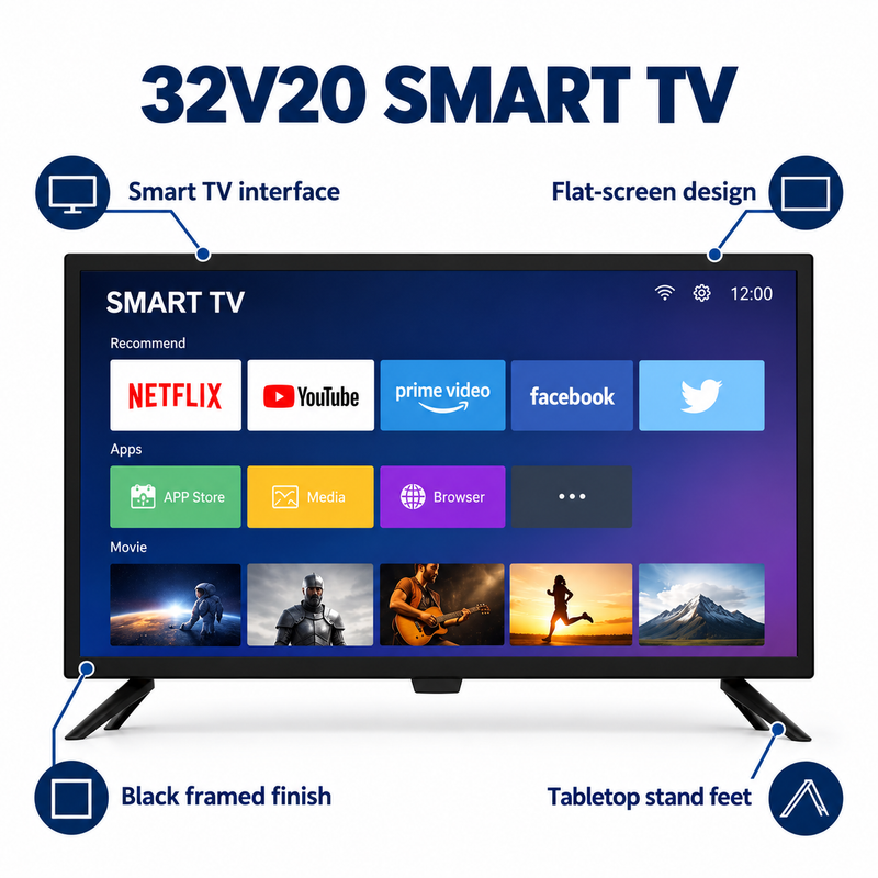 Condere 32V20 32-inch HD Ready Android Smart LED TV with Wi-Fi