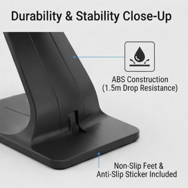 FUSSEN 3500 1D Laser USB Barcode Scanner with Stand