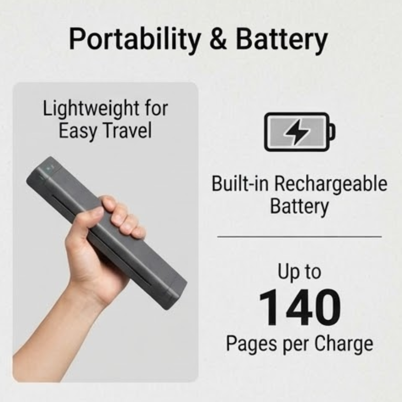 Phomemo M08F Portable A4 Wireless Inkless Thermal Printer