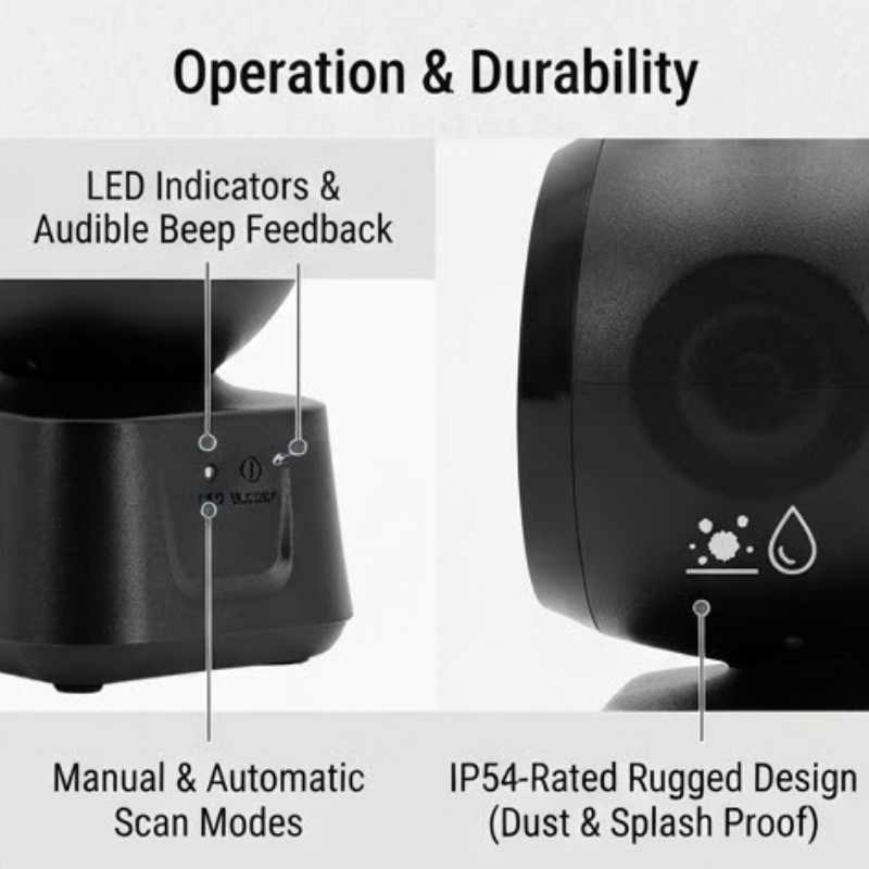 AL-25 Industrial 2D Barcode Scanner with USB Connectivity