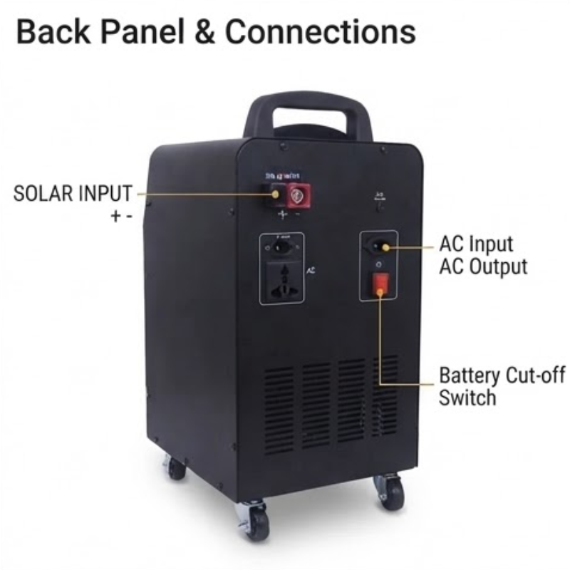 Kool Energy 1KW Plug-and-Play Inverter with 100Ah Gel Battery