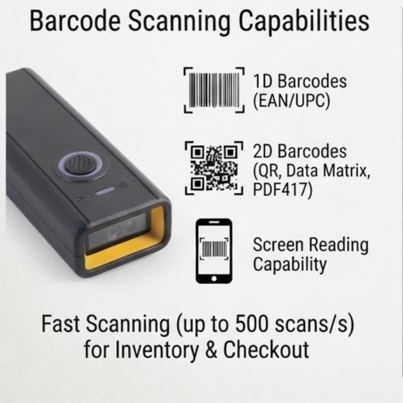M4P Wireless 1D 2D Barcode Scanner with Bluetooth