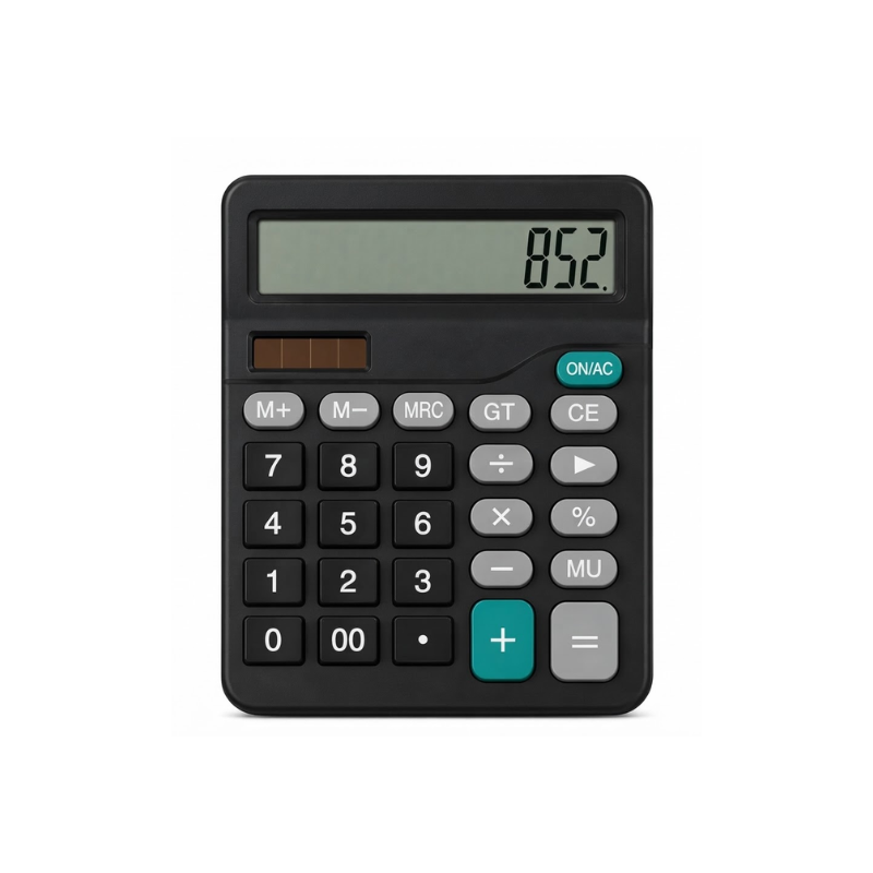 Marco CAL028B 12-Digit Electronic Solar Desktop Calculator
