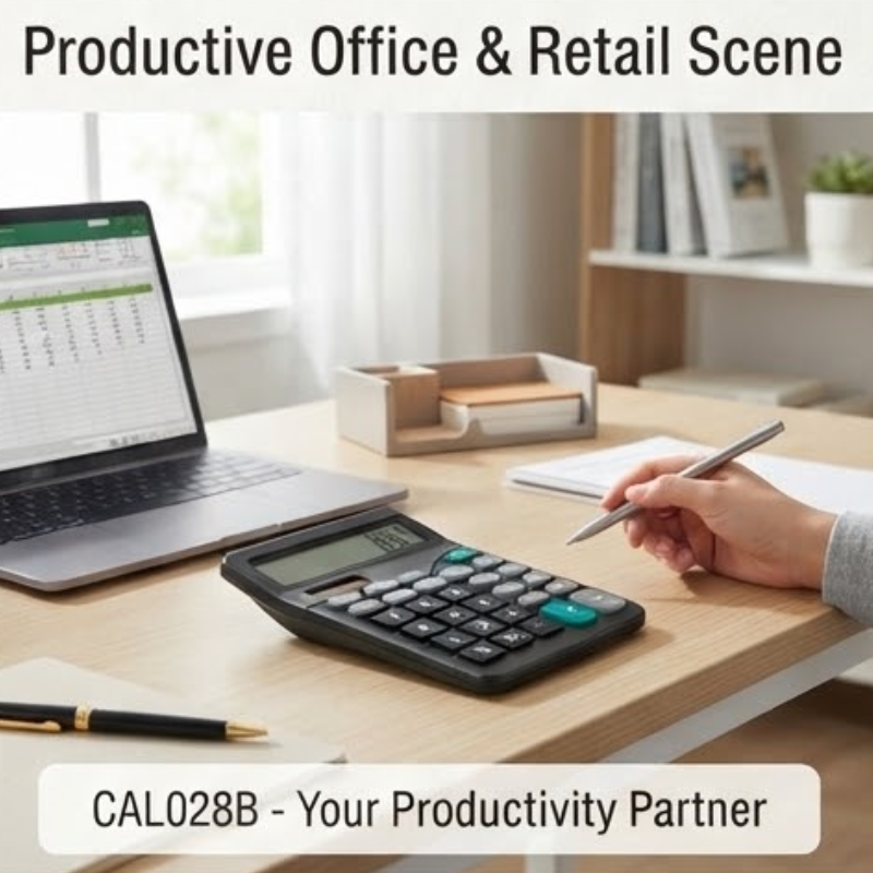 Marco CAL028B 12-Digit Electronic Solar Desktop Calculator