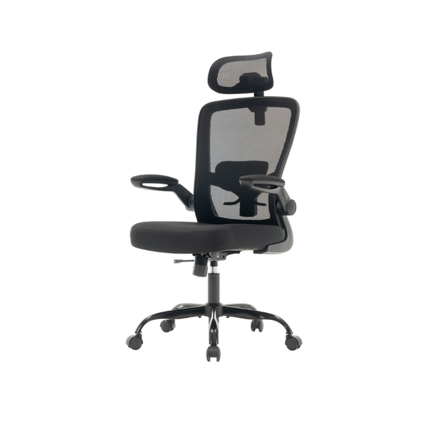 Ergonomic Mesh Office Chair with Adjustable Lumbar Support and Headrest