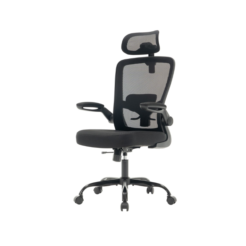 Ergonomic Mesh Office Chair with Adjustable Lumbar Support and Headrest