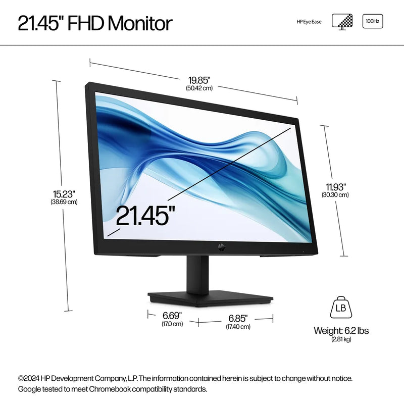 HP SERIES 3 PRO 21.45IN FHD MONITOR
