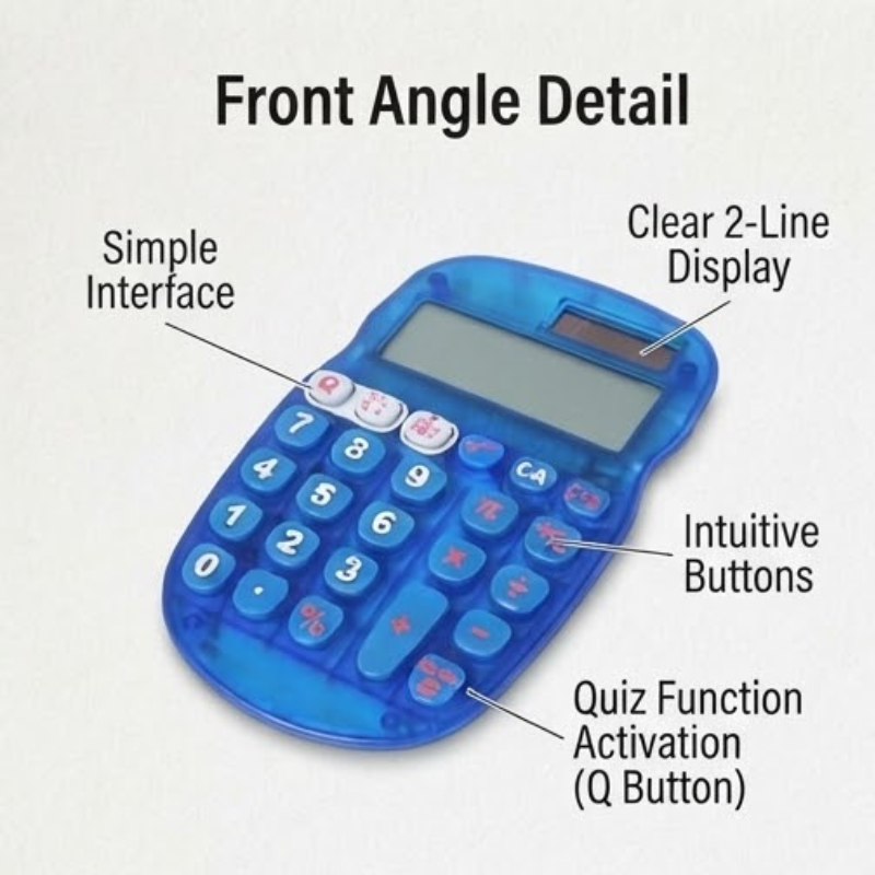 Sharp EL-S25 Blue Mental Maths Quiz Calculator