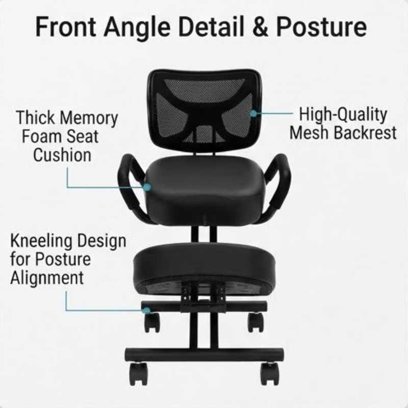 Ergonomic Kneeling Chair – Adjustable Posture Corrective Stool