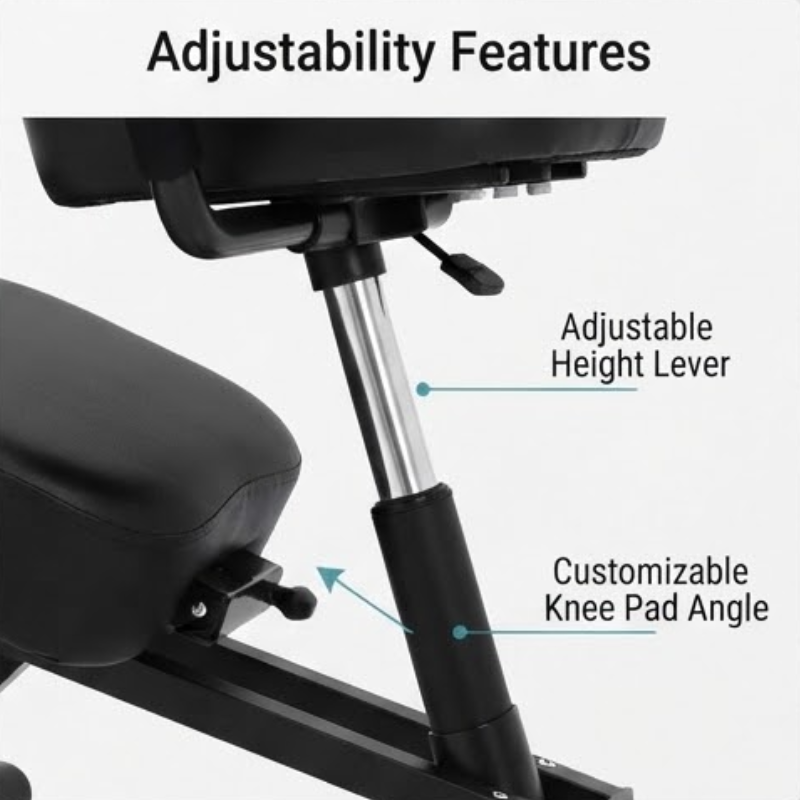 Ergonomic Kneeling Chair – Adjustable Posture Corrective Stool