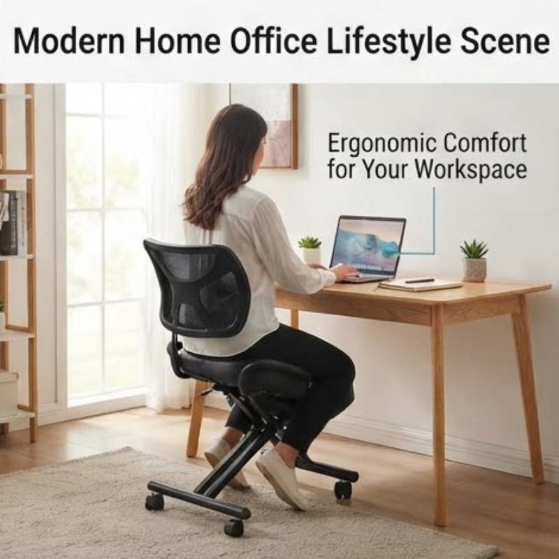Ergonomic Kneeling Chair – Adjustable Posture Corrective Stool