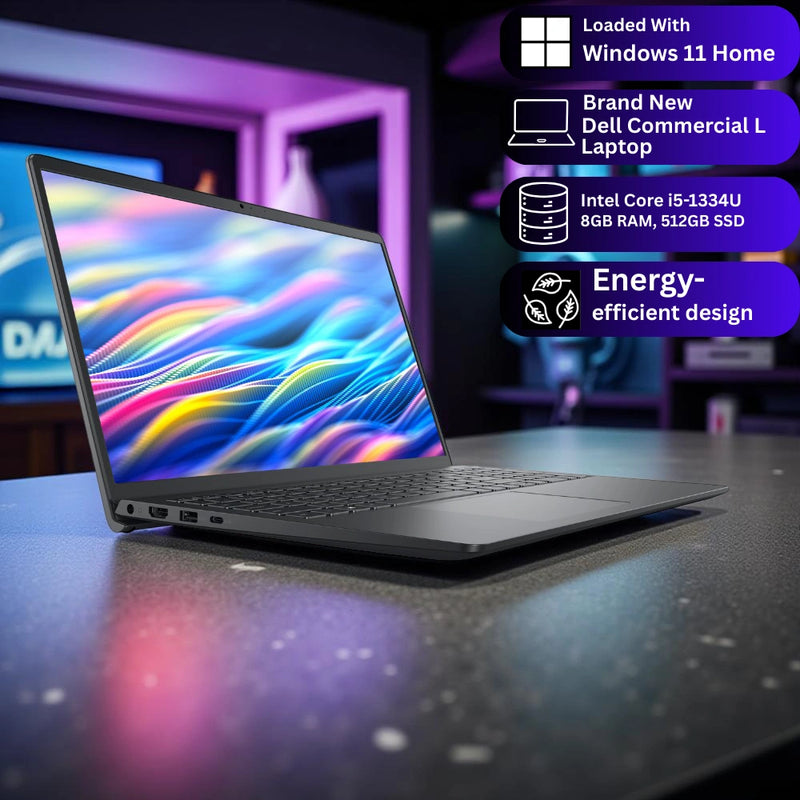 Dell 15 DC15250 – Intel Core i5-1334U | 8GB RAM | 512GB SSD | 15.6″ FHD | Windows 11