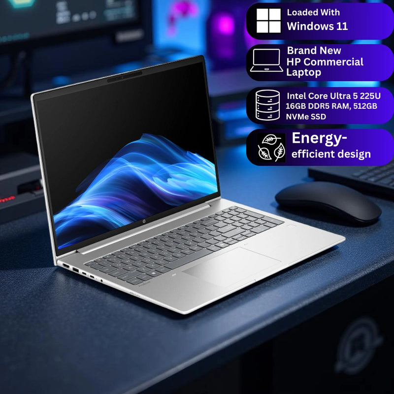 HP ProBook 4 G1i – Intel Core Ultra 5 225U | 16GB DDR5 RAM | 512GB SSD | 16″ WUXGA | Windows 11 Pro | 3-Year Warranty