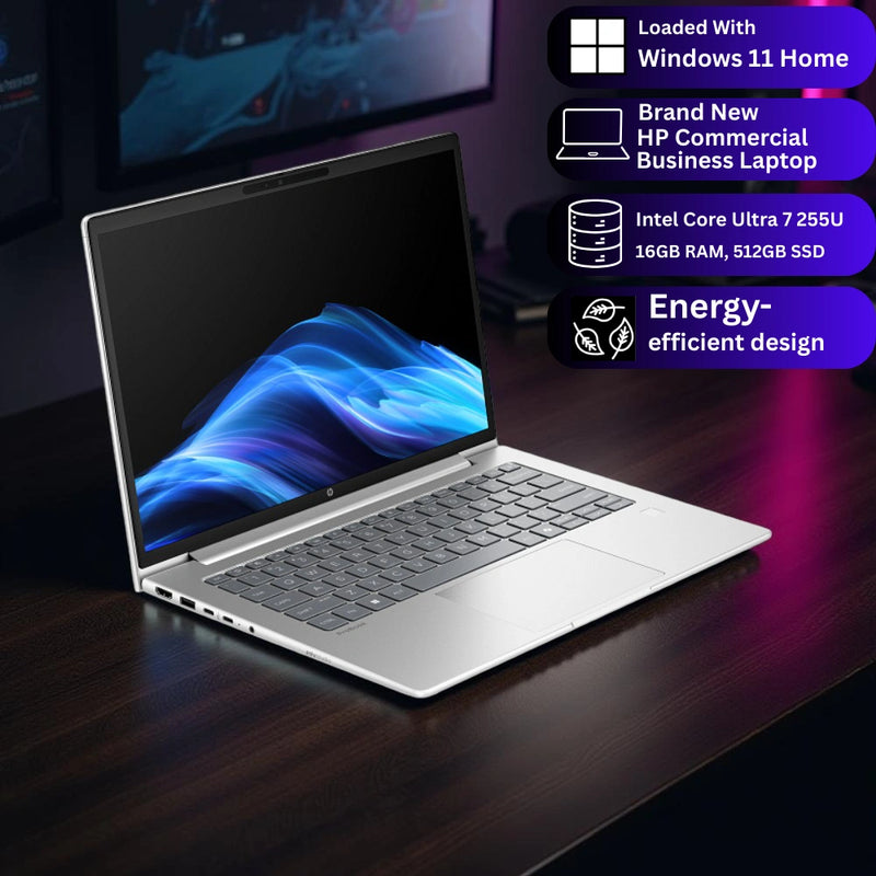 HP ProBook 4 G1i – Intel Core Ultra 7 255U | 16GB RAM | 512GB SSD | 14″ FHD | Windows 11 Pro | 3-Year Warranty