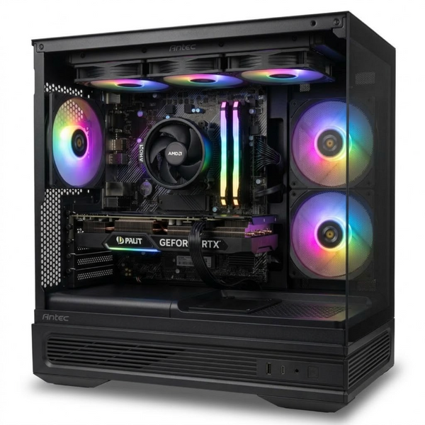 Ryzen 5 5600 + GeForce RTX 5060 8GB Gaming PC | 16GB RGB RAM | 512GB NVMe | ARGB