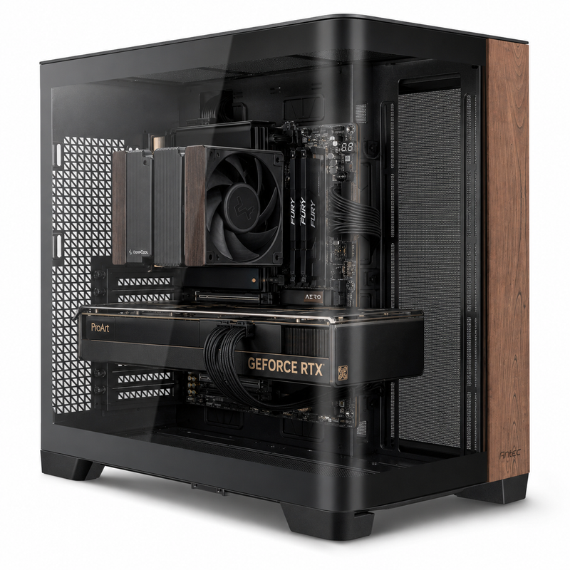 Wooden aesthetic (Pre-Build)RTX 5080, Ryzen 7 7800X3D,32gb Ram