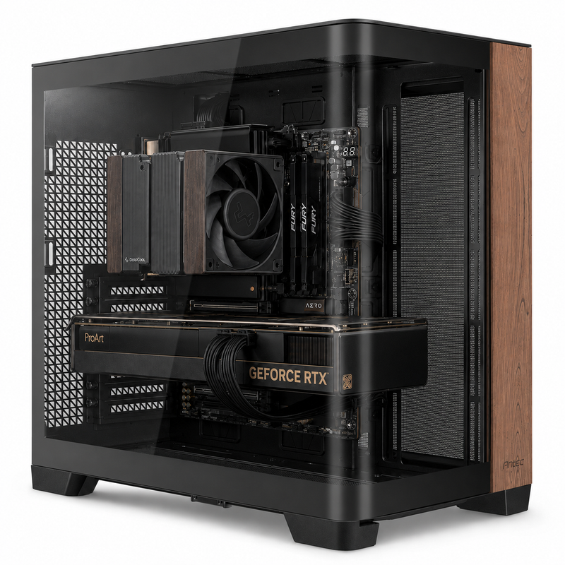 Wooden aesthetic (Pre-Build)RTX 5080, Ryzen 7 7800X3D,32gb Ram