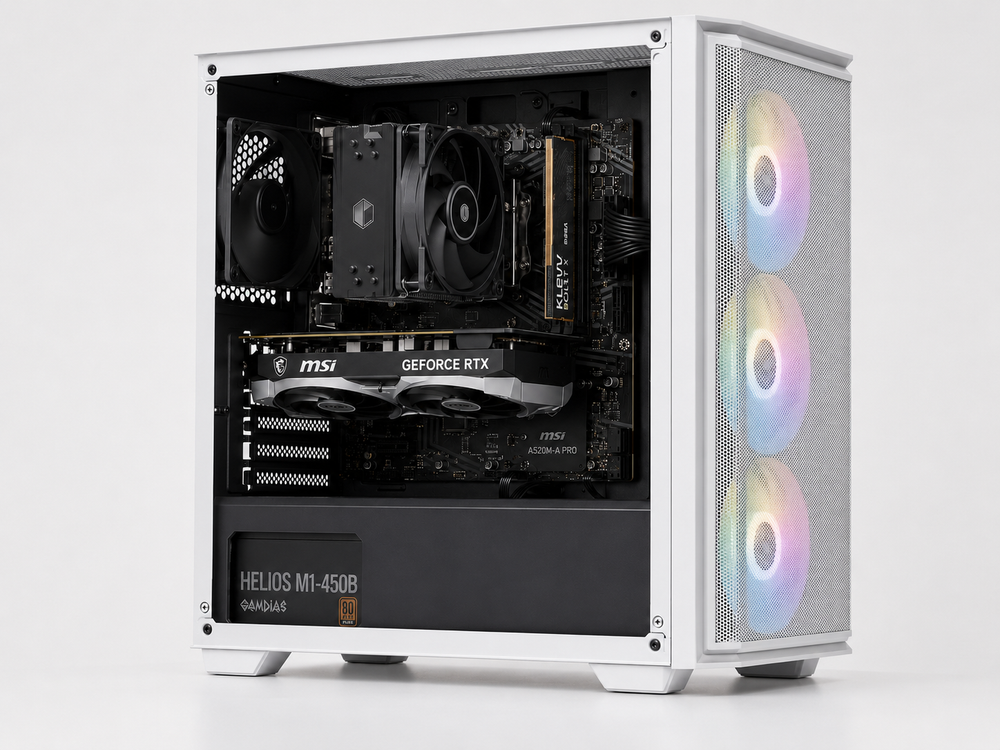 (Pre-Built) Budget Gaming PC Ryzen 5 3400G, 8GB ddr4, MSI RTX 5050 Ventus 2X OC