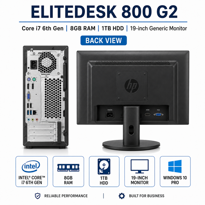 Refurbished HP EliteDesk 800 G2 Desktop