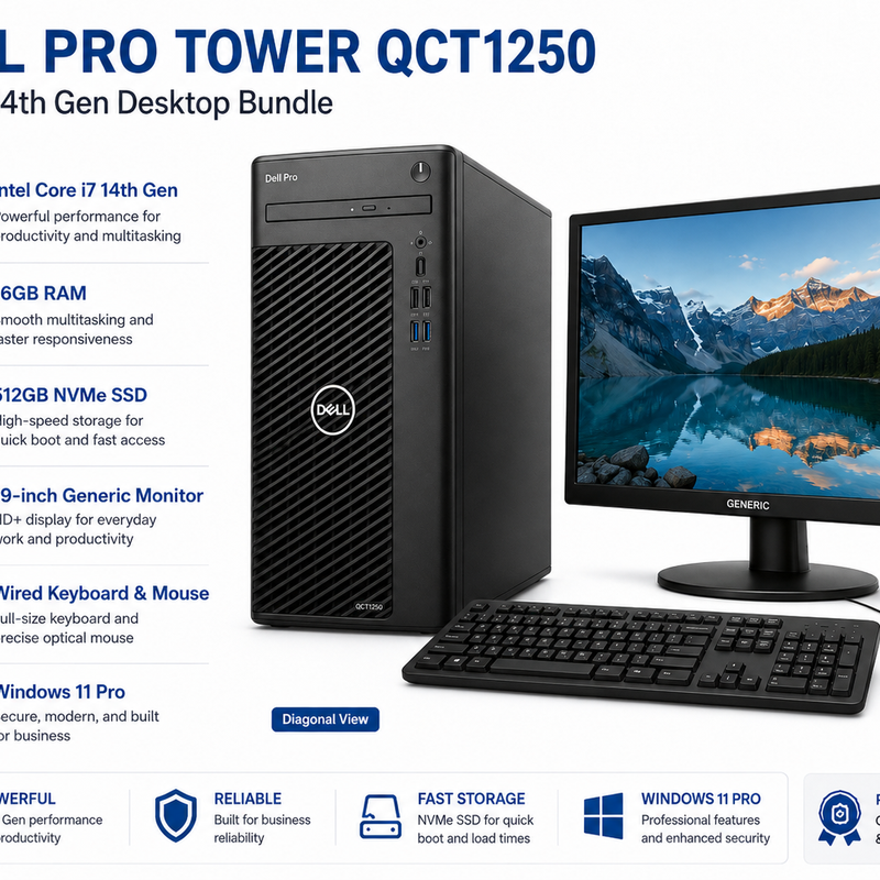 Refurbished Dell Pro Tower QCT1250