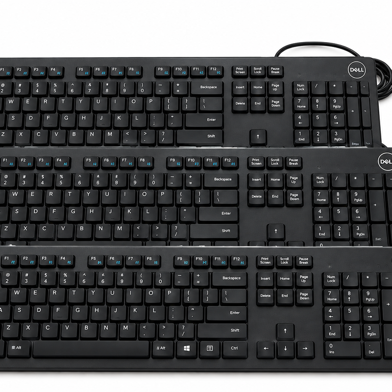 Dell KB216 Refurbished Wired USB Keyboard – Pack of 3