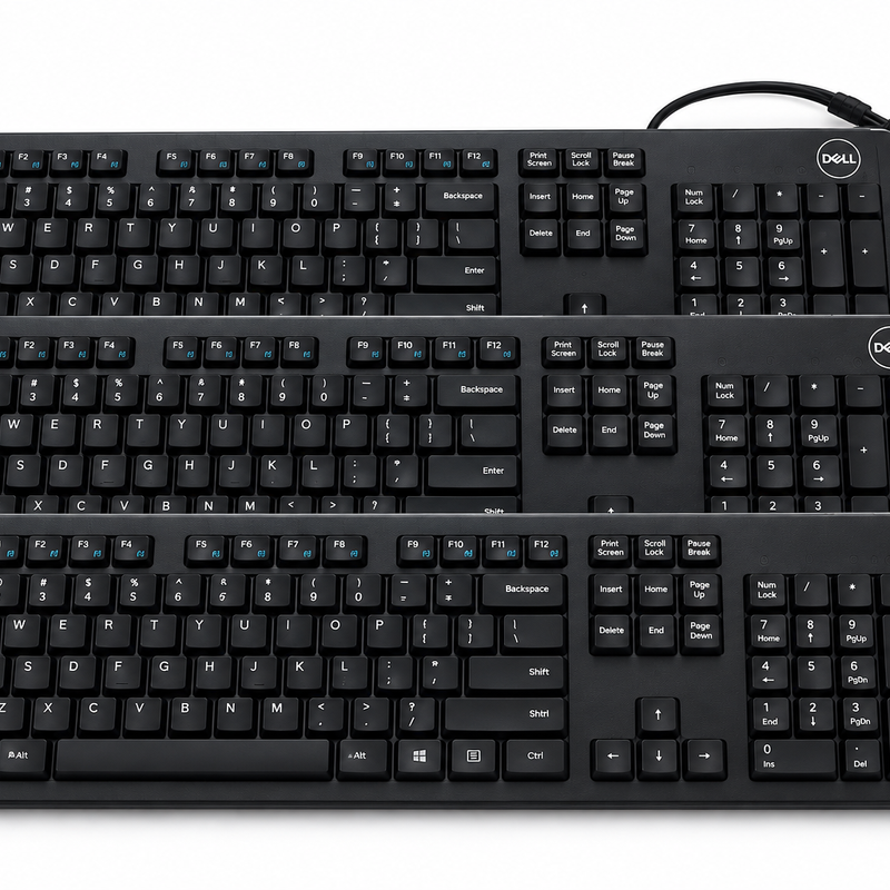 Dell KB216 Refurbished Wired USB Keyboard – Pack of 3