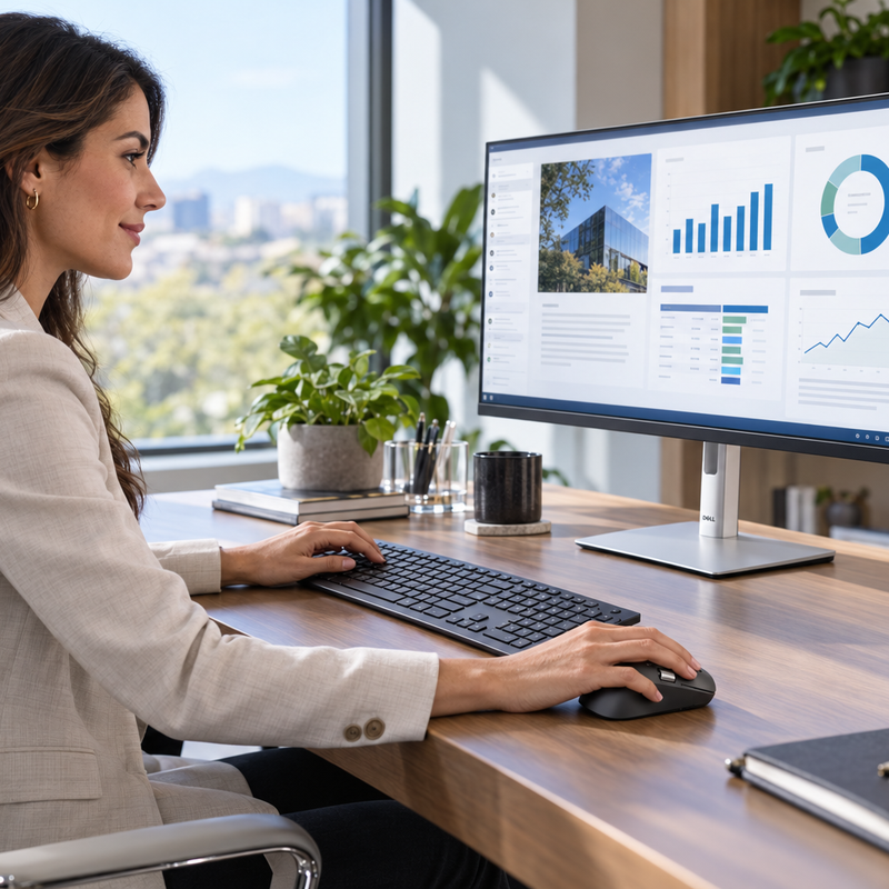 Dell Pro Micro Core Ultra 7 16GB 512GB Desktop Bundle with 27-inch Monitor