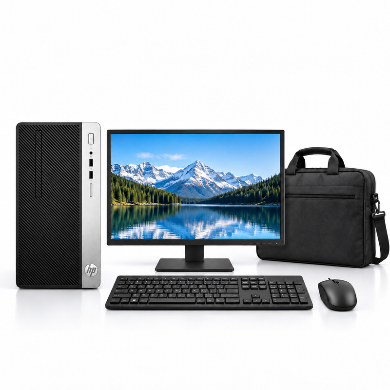 HP ProDesk 400 G6 MT i5 Desktop Bundle + 19” Monitor