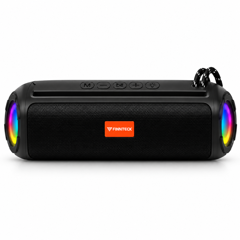 Finnteck CH-3222 8W Portable Bluetooth Speaker with LED Lights
