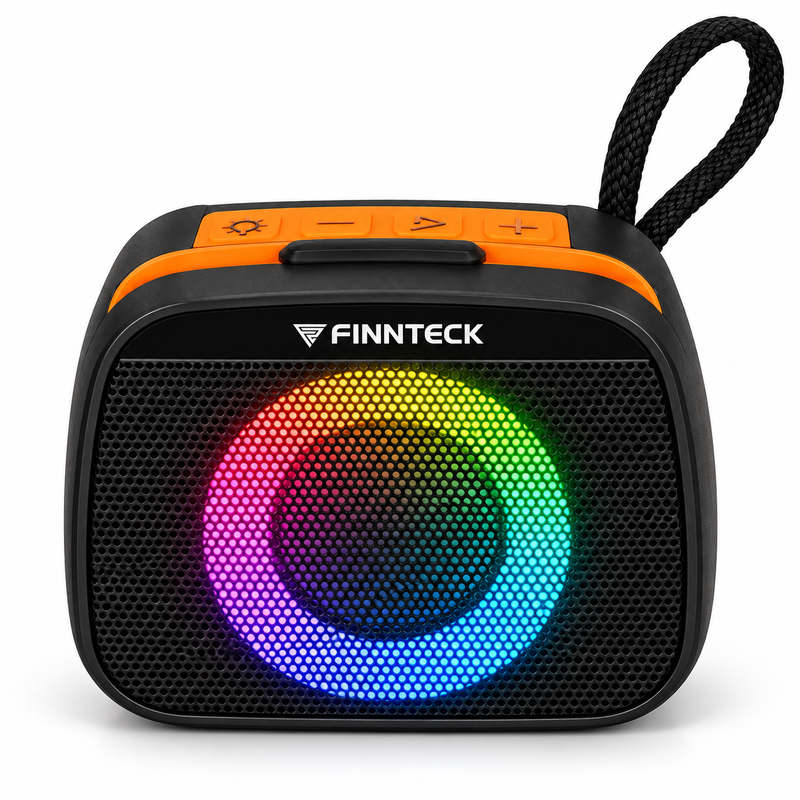 Finnteck CH-3019 10W Portable Bluetooth Speaker with LED Lights