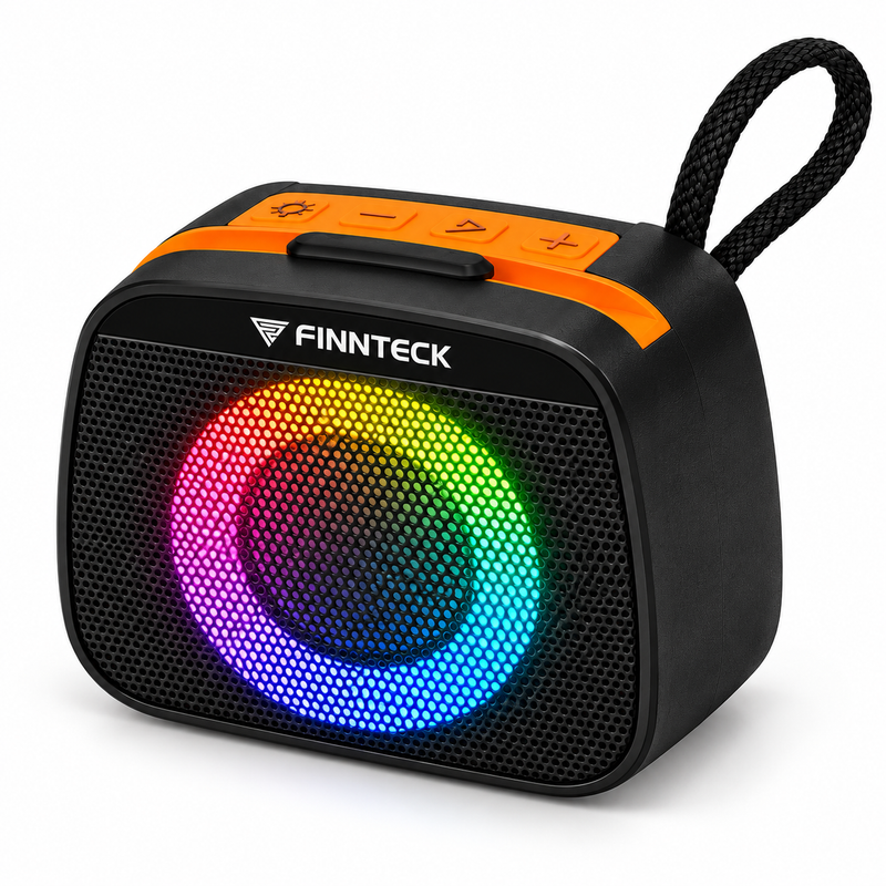 Finnteck CH-3019 10W Portable Bluetooth Speaker with LED Lights
