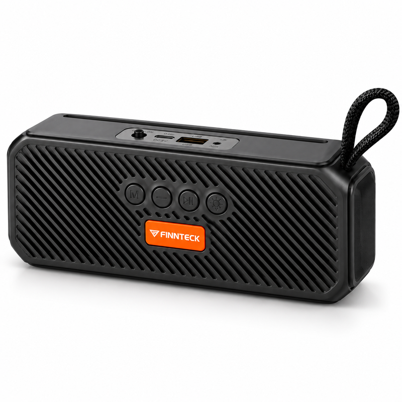 Finnteck CH-3205 8W Portable Bluetooth Speaker with LED Lights