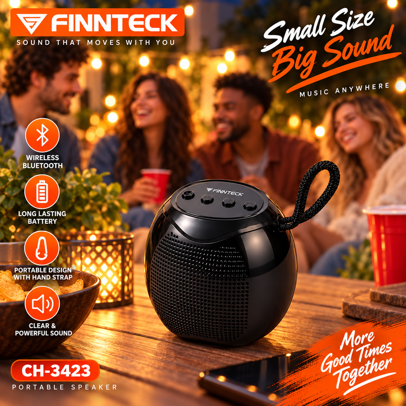 Finnteck CH-3423 5W Portable Bluetooth Speaker