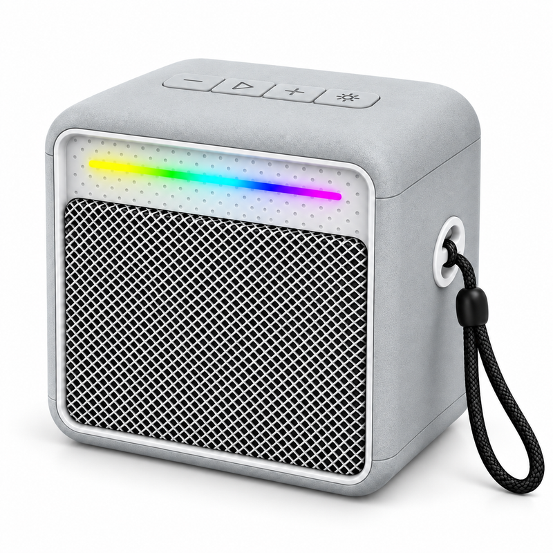 Finnteck CH-3043 8W Portable Bluetooth Speaker with LED Lights