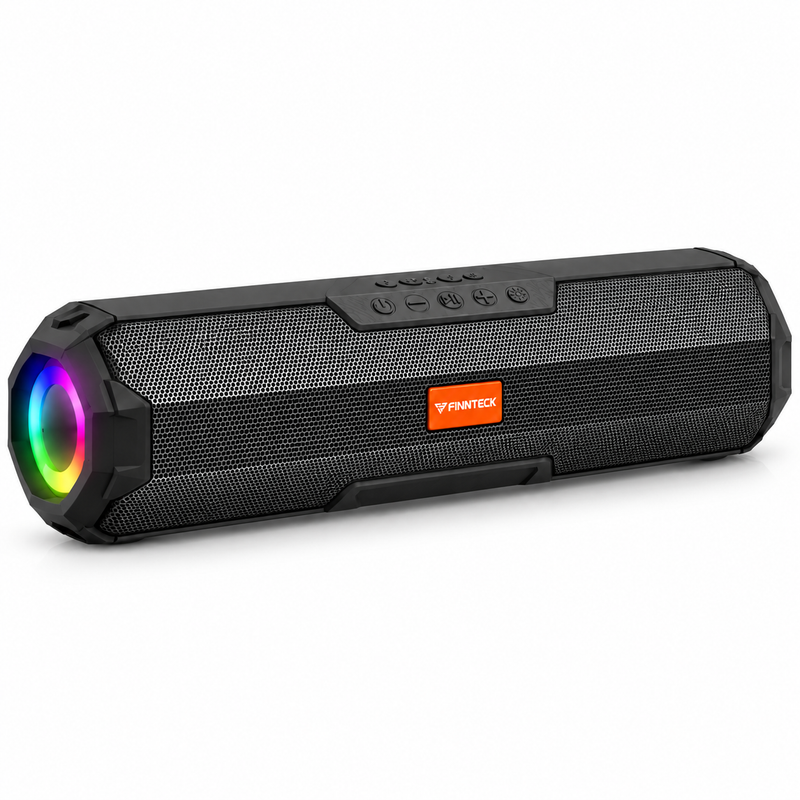 Finnteck CH-3212 8W Portable Wireless Bluetooth Speaker with LED Lights