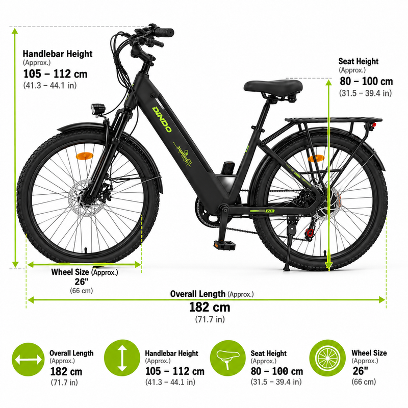 Dindo P6 Electric Bicycle – Black
