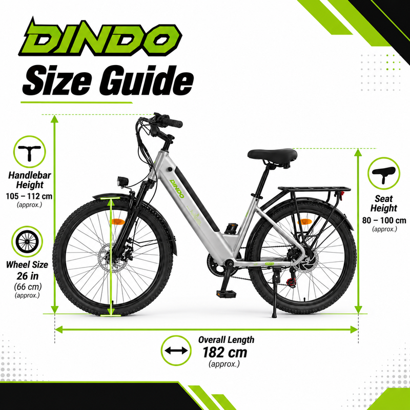 Dindo P6 Electric Bicycle – Silver