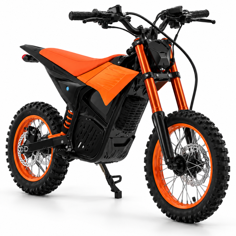 F3 Electric Dirt Bike – 14” Rear / 17” Front Wheel – Orange