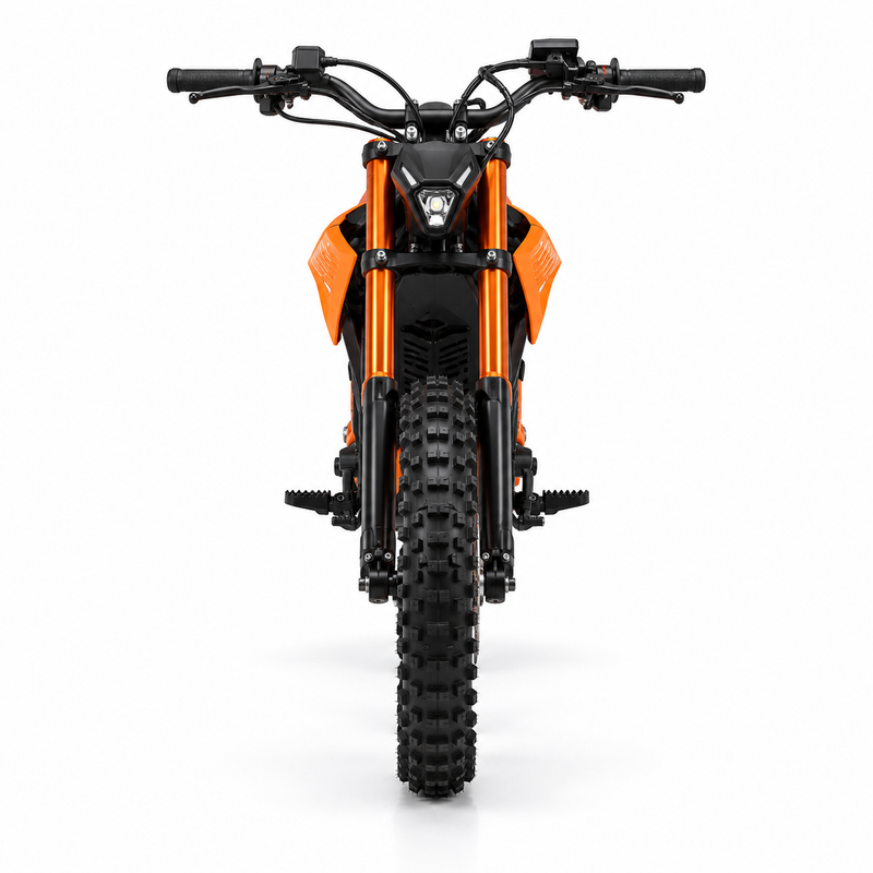 F4 Electric Dirt Bike – 17” Rear / 19” Front Wheel – Orange