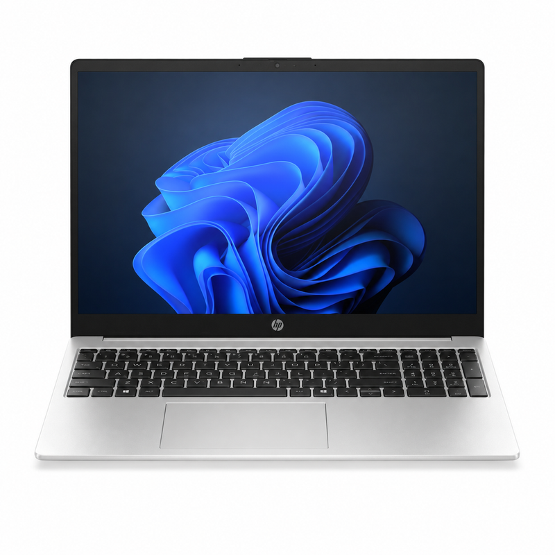 HP 250R G10 15.6-inch FHD Business Laptop – Intel Core 5 120U, 16GB DDR4, 512GB NVMe SSD, Windows 11 Pro – Turbo Silver